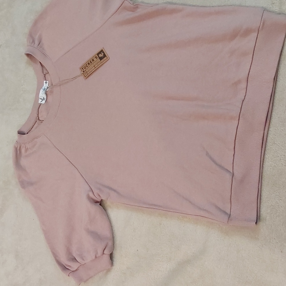 NWT Carve Designs Fallon Top Fawn Ballon 3/4 Sleeve Shirt Womens Size XS - Picture 2 of 12